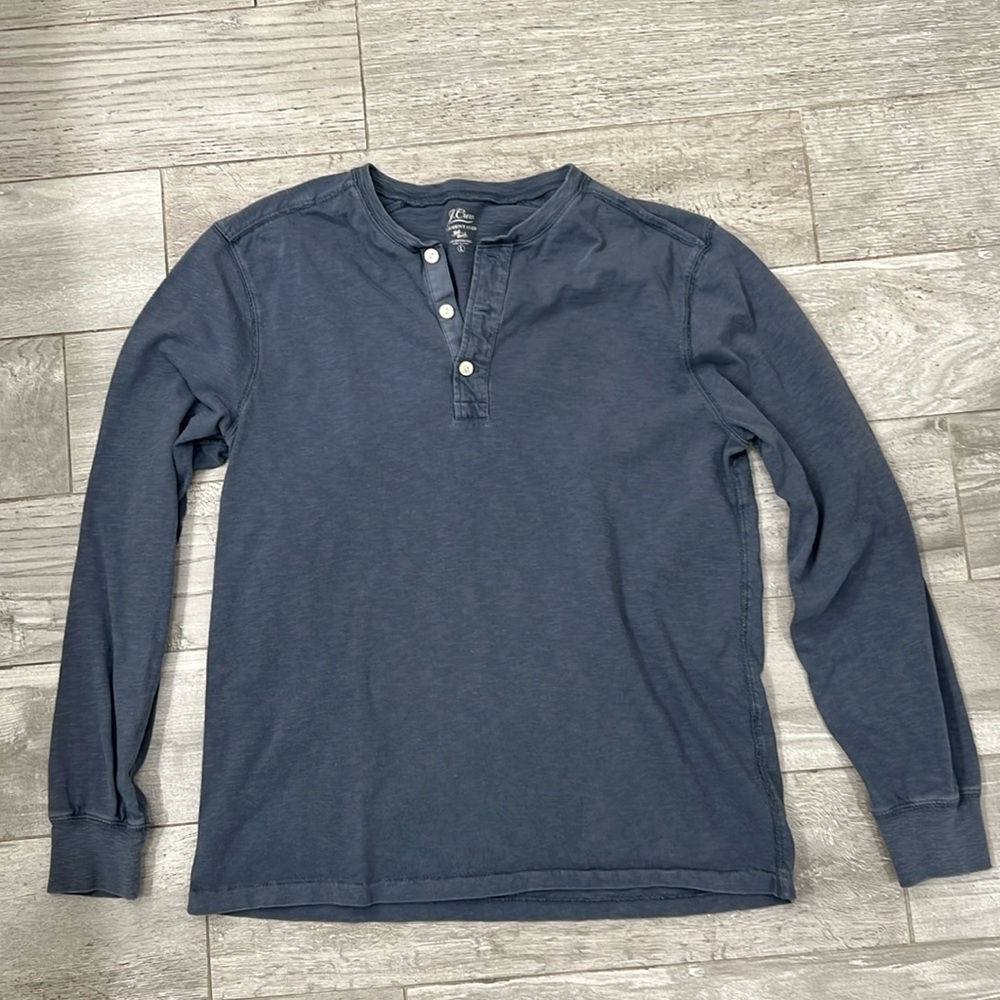 Men’s J Crew Garment Dyed Henley